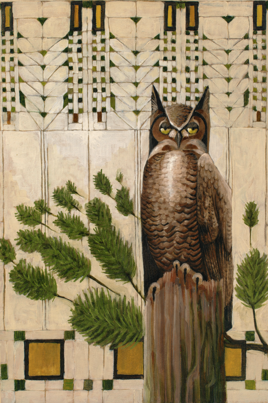 GHOW ala FLWR Original Oil Painting