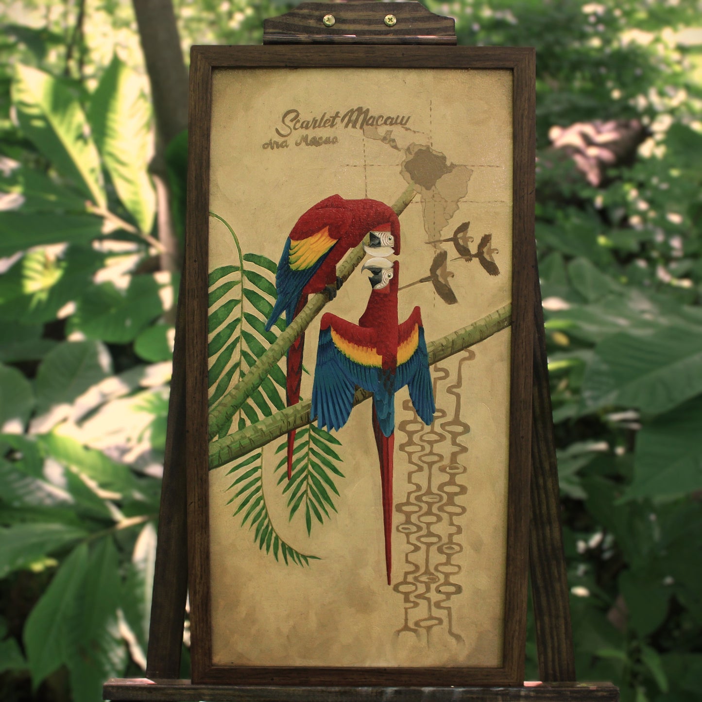 Scarlet Macaw Original Oil Painting