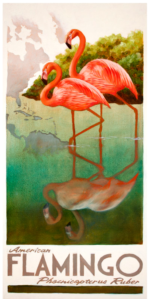 American Flamingo Giclée Print