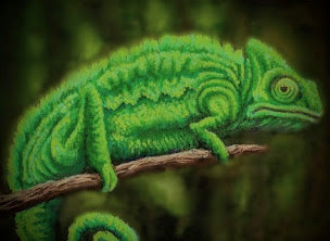 Common Chameleon Digital Print