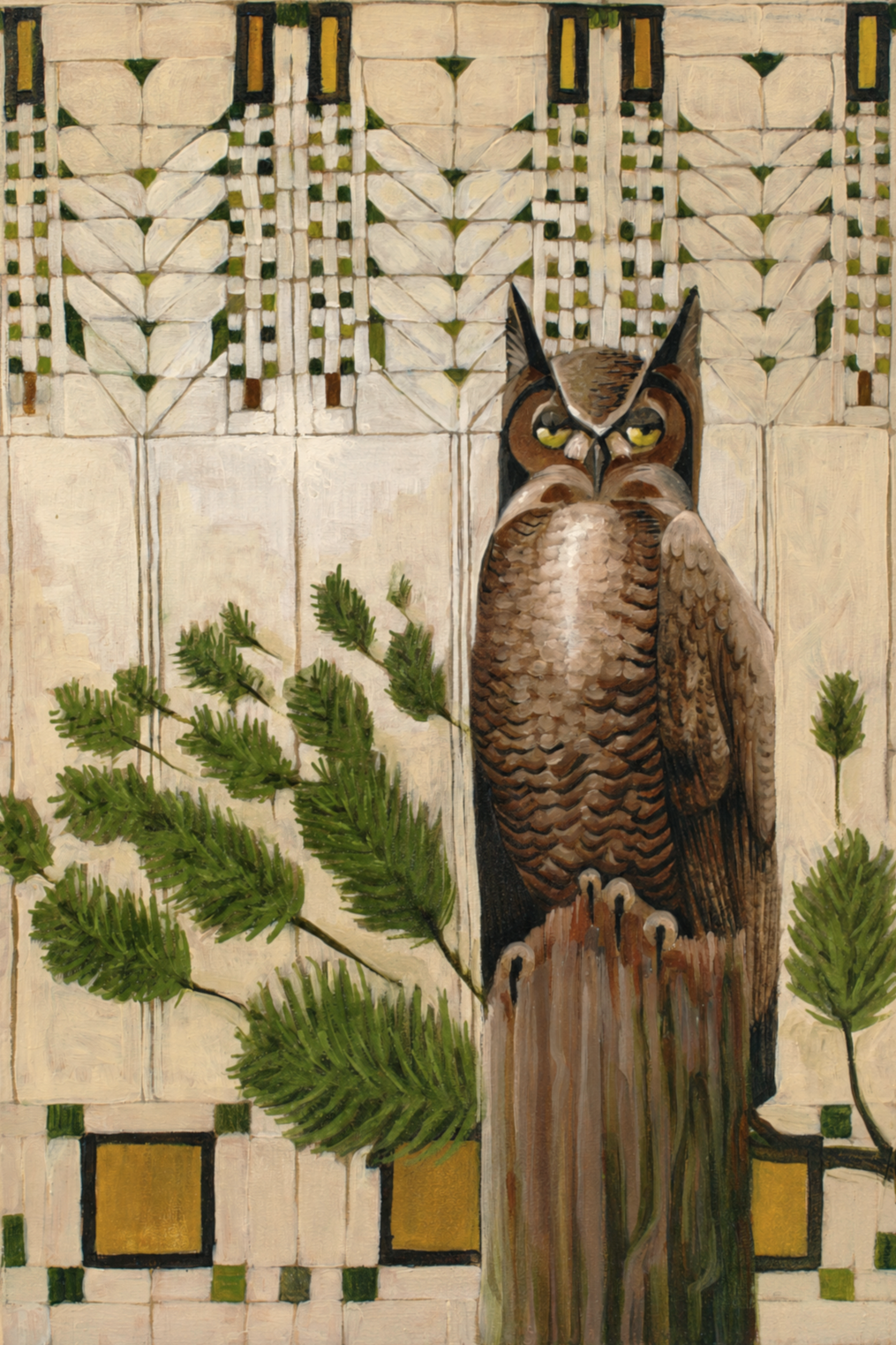 GHOW ala FLWR Original Oil Painting