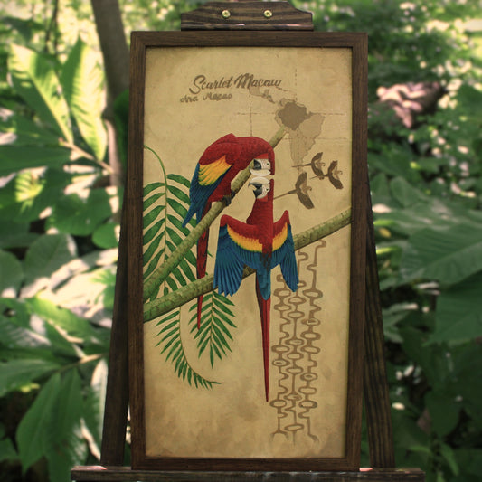 Scarlet Macaw Original Oil Painting
