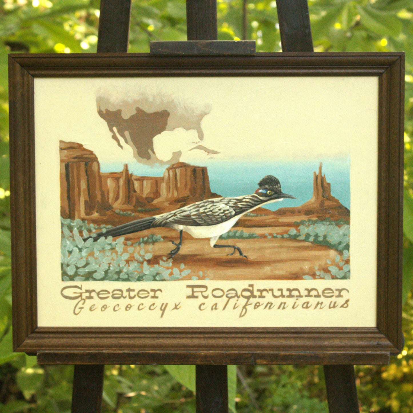 Greater Roadrunner Original Oil Painting
