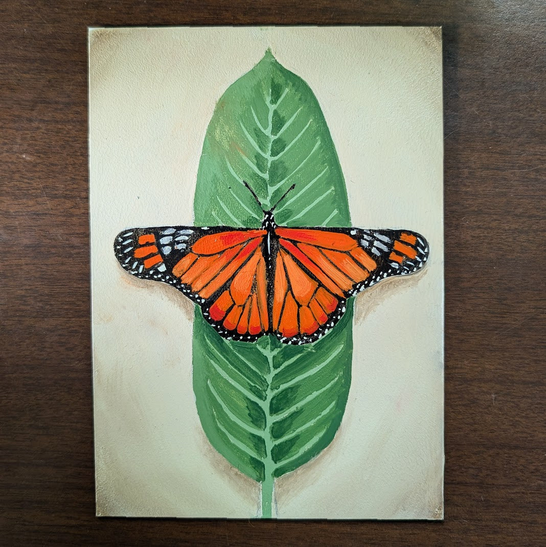 Monarch Butterfly Mini Painting